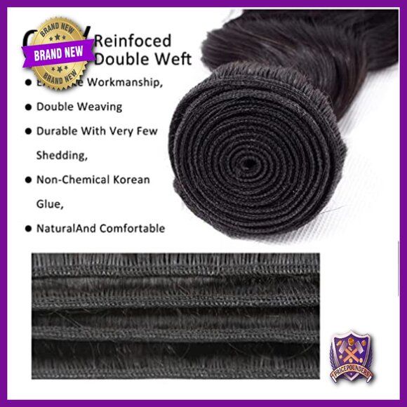 Virgin Brazilian Remy Human Hair Loose Deep Wave Bundles 3 Pack main image 4